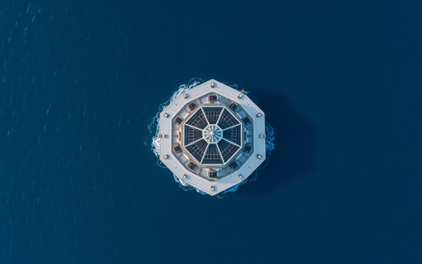 Aerial view of a SeaCloud platform